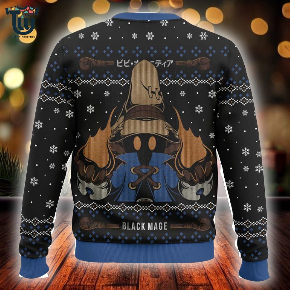 Vivi Black Mage Final Fantasy Ix Ugly Christmas Sweater Vivi Black Mage Final Fantasy Ix Ugly Christmas Sweater