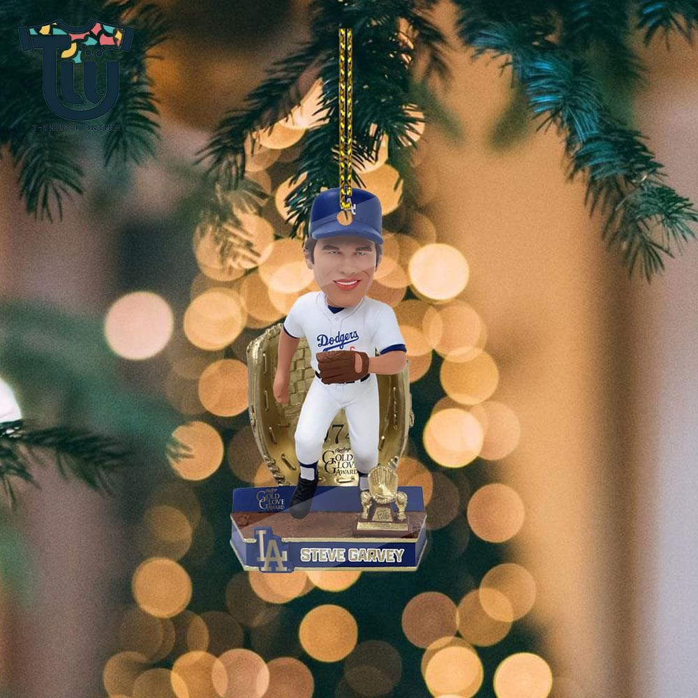 Steve Garvey Los Angeles Dodgers 1974 Gold Glove Bobblehead Ornament Steve Garvey Los Angeles Dodgers 1974 Gold Glove Bobblehead Ornament