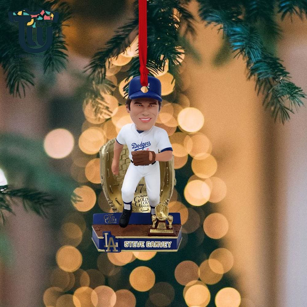 Steve Garvey Los Angeles Dodgers 1974 Gold Glove Bobblehead Ornament Steve Garvey Los Angeles Dodgers 1974 Gold Glove Bobblehead Ornament