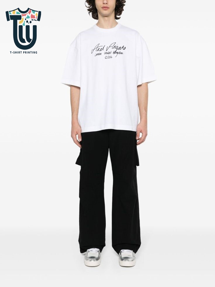 axel arigato slogan t shirt 2 Tshirt