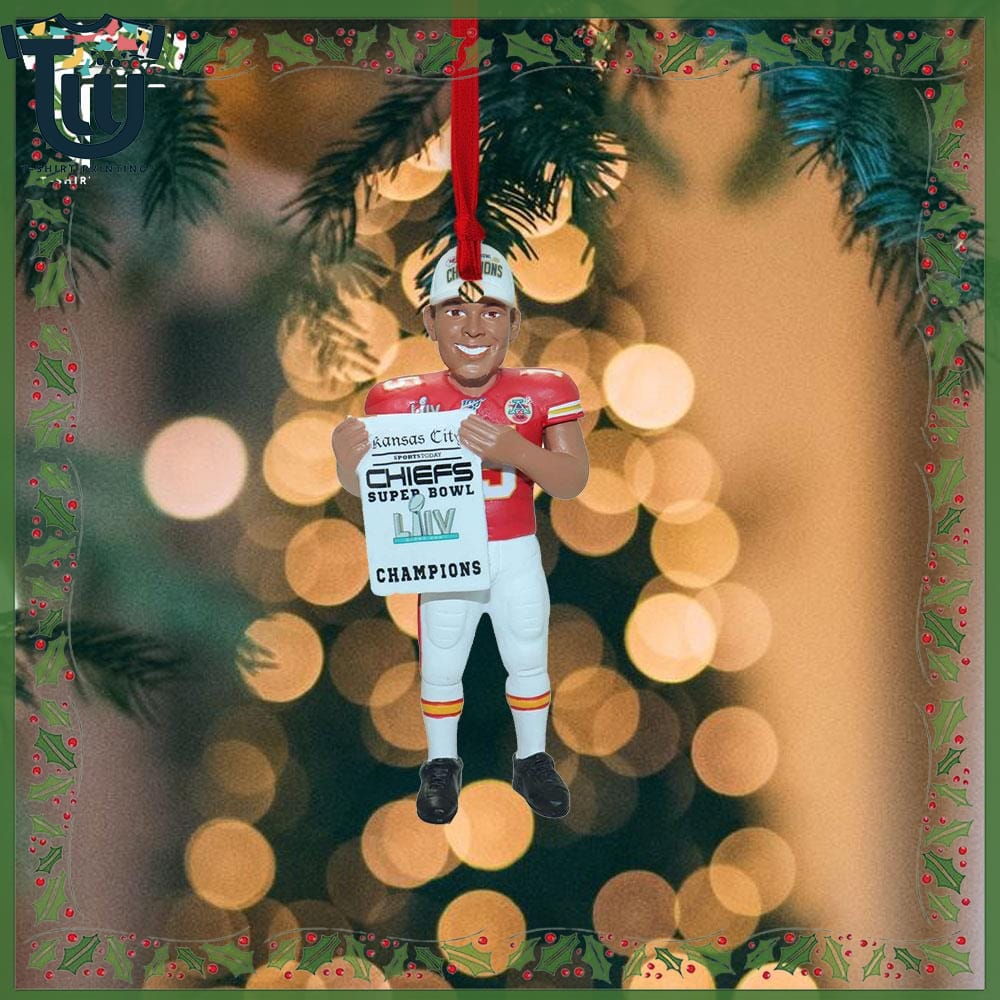 Patrick Mahomes Kansas City Chiefs Super Bowl Liv Champions Christmas Ornament Patrick Mahomes Kansas City Chiefs Super Bowl Liv Champions Christmas Ornament