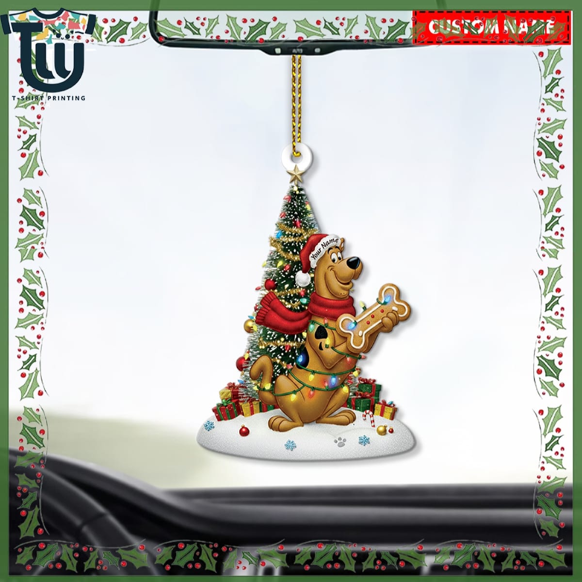 Personalized Scooby Doo Christmas Ornament Personalized Scooby Doo Christmas Ornament