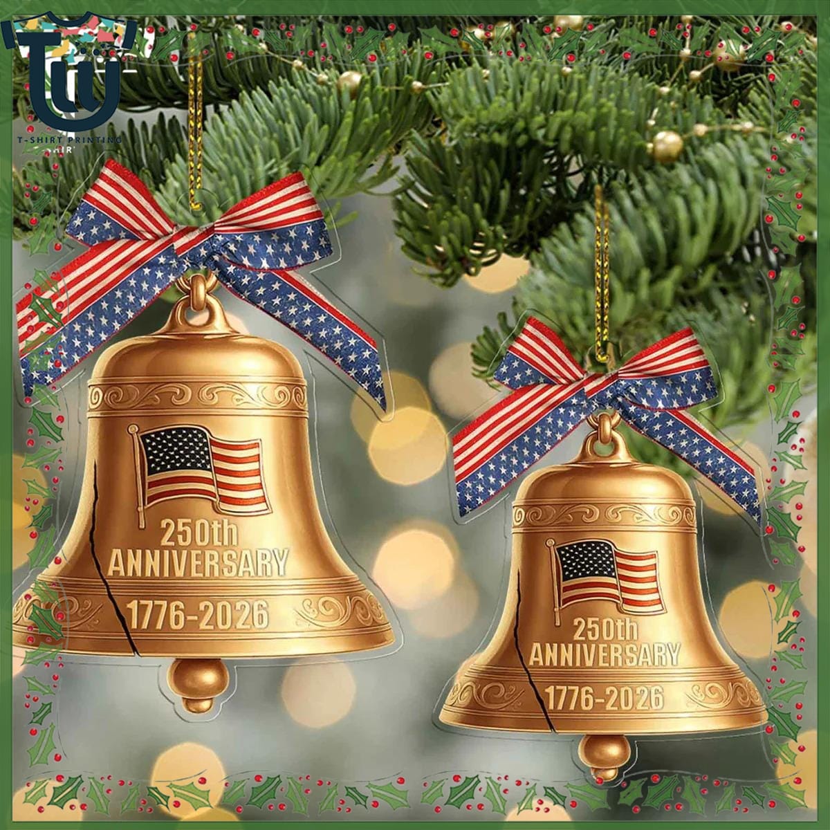 America 250 Years 17762026 Christmas Ornament America 250 Years 17762026 Christmas Ornament