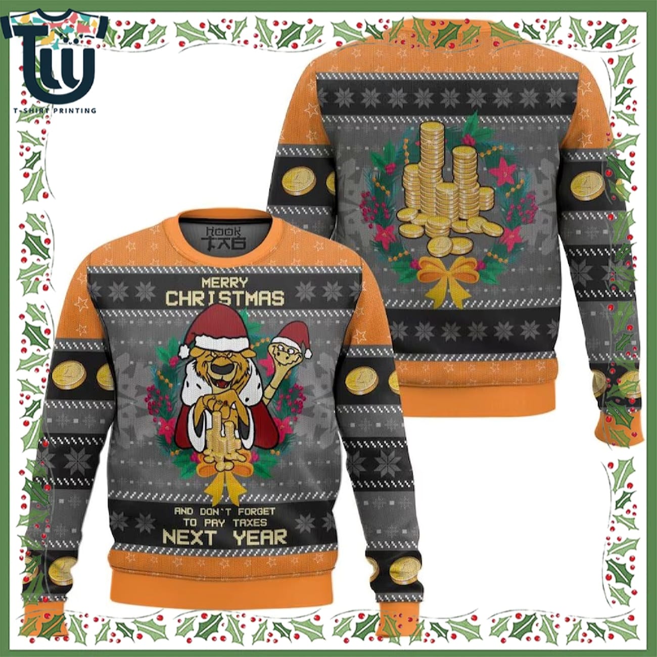 Christmas Merry Taxes Christmas Disney Robin Hood Ugly Sweater Christmas Merry Taxes Christmas Disney Robin Hood Ugly Sweater