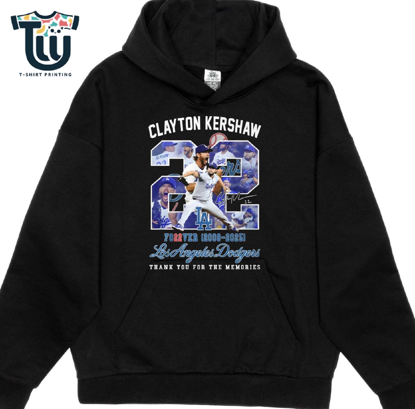 Clayton Kershaw Los Angeles Dodgers 2008-2025 Thank You For The Memories Shirt Sweatshirt Hoodie Clayton Kershaw Los Angeles Dodgers 2008-2025 Thank You For The Memories Shirt Sweatshirt Hoodie