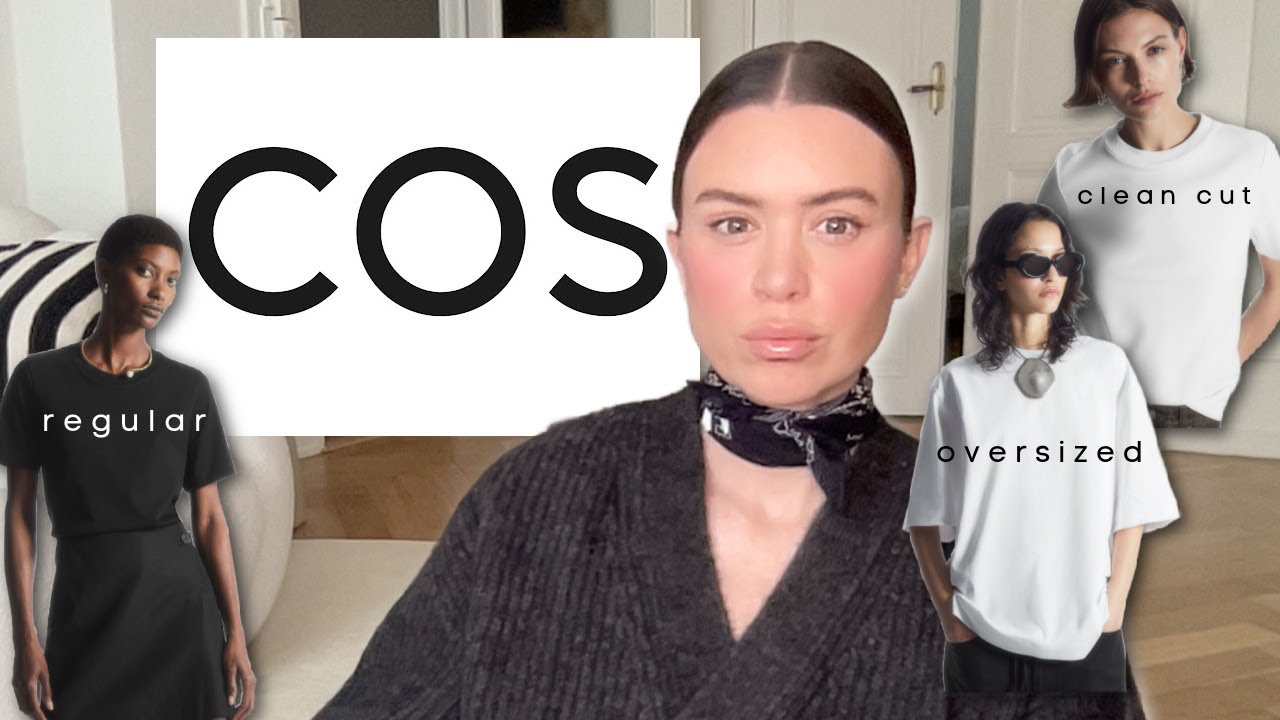 cos slim ribbed t shirt