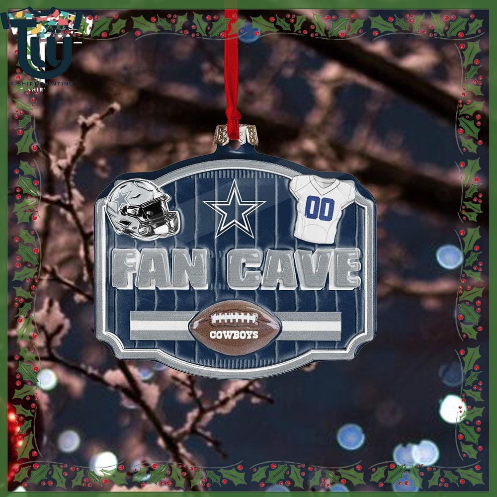 Dallas Cowboys Fan Cave Christmas Ornament Dallas Cowboys Fan Cave Christmas Ornament