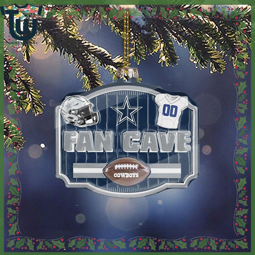 Dallas Cowboys Fan Cave Christmas Ornament Dallas Cowboys Fan Cave Christmas Ornament