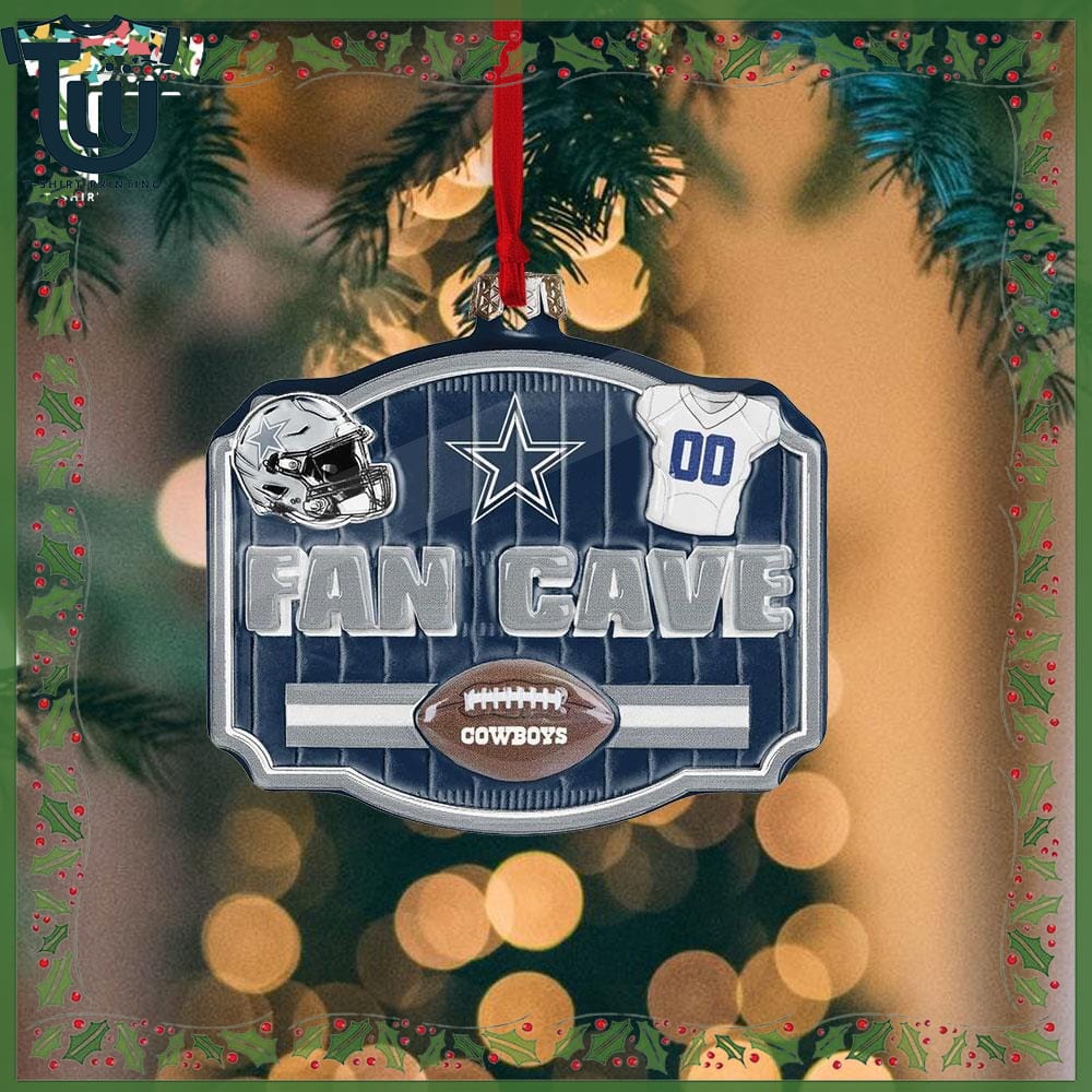 Dallas Cowboys Fan Cave Christmas Ornament Dallas Cowboys Fan Cave Christmas Ornament