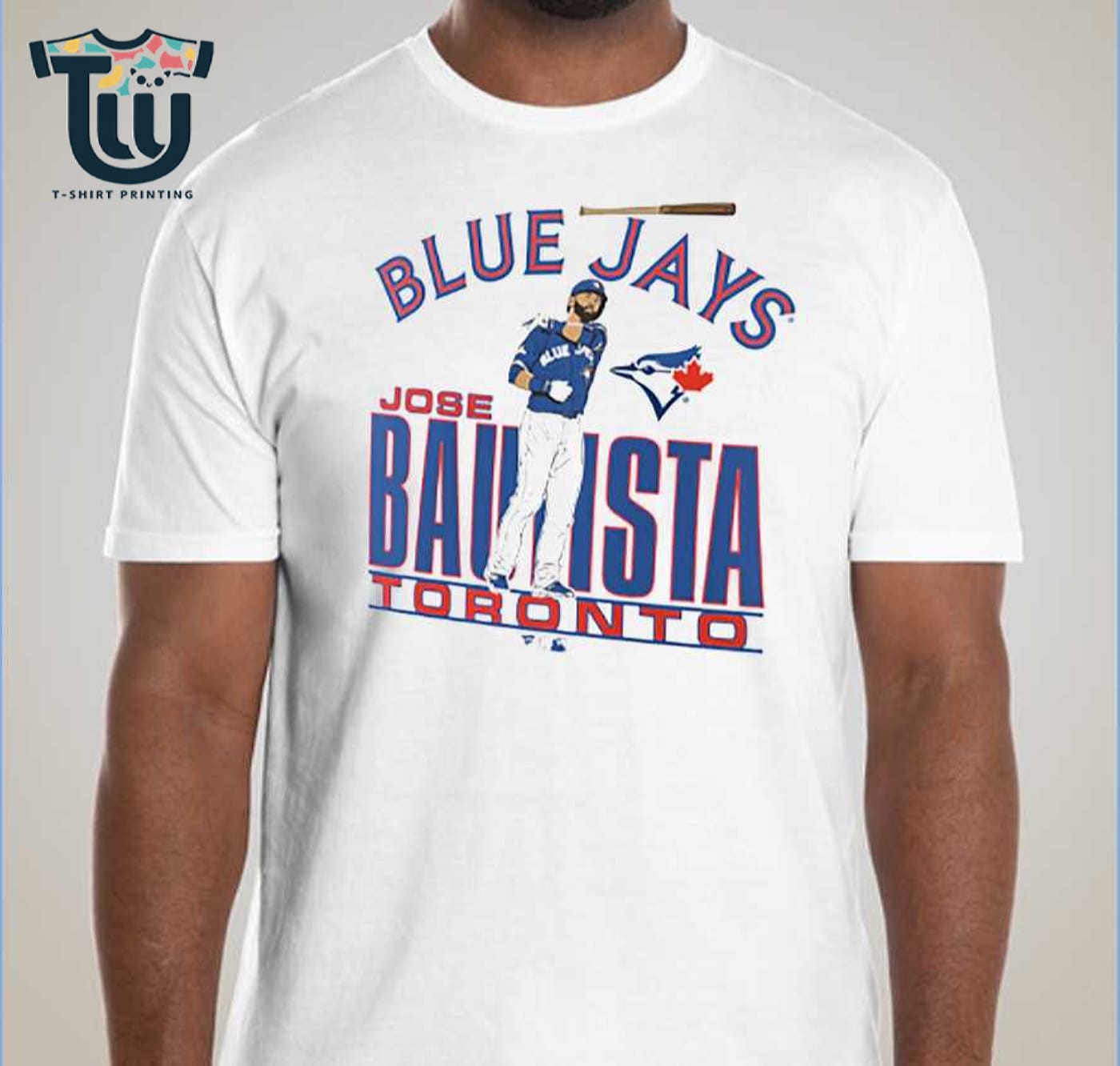 Jose Bautista Toronto Blue Jays Cooperstown Player T-shirt Jose Bautista Toronto Blue Jays Cooperstown Player T-shirt