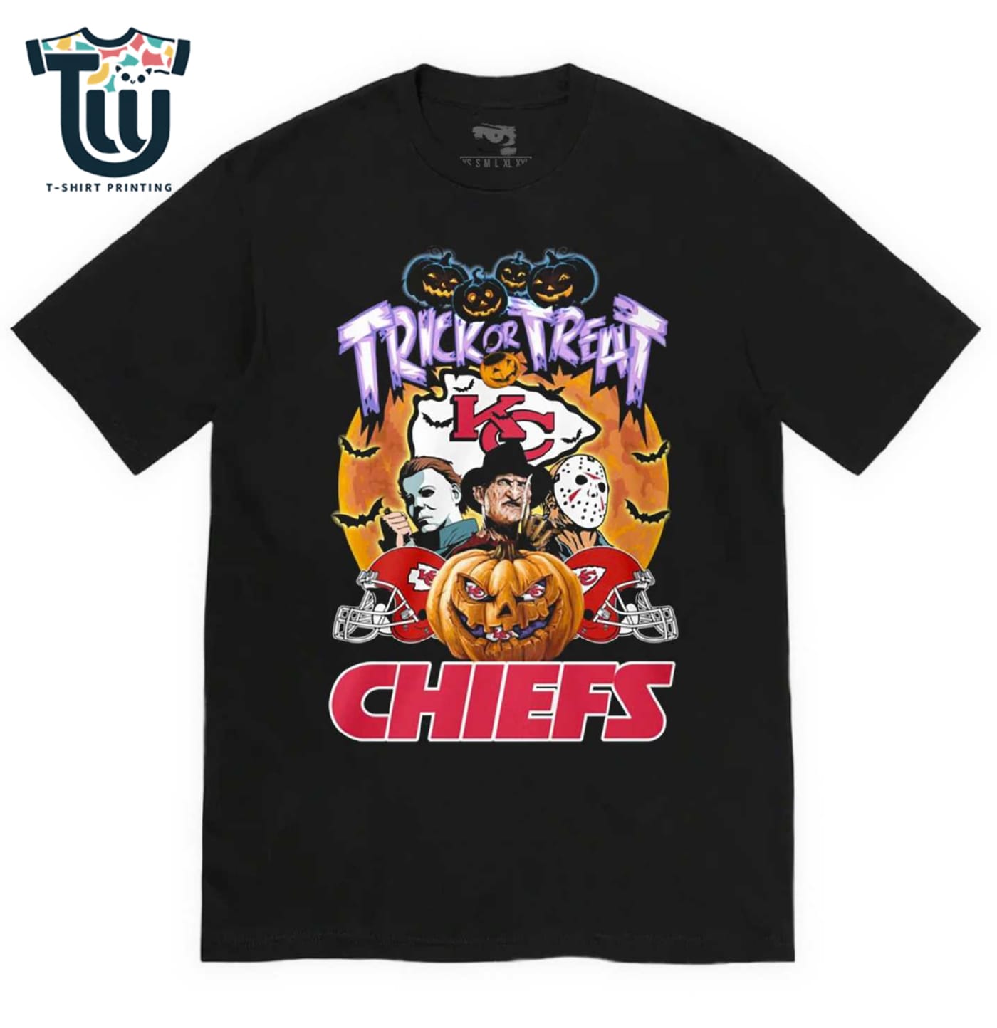 Kansas City Chiefs Trick Or Treat Shirt Hoodie Ladies Tee Kansas City Chiefs Trick Or Treat Shirt Hoodie Ladies Tee