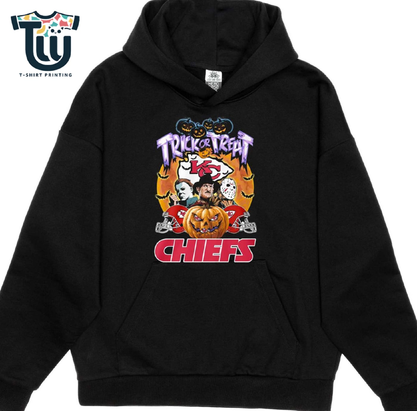 Kansas City Chiefs Trick Or Treat Shirt Hoodie Ladies Tee Kansas City Chiefs Trick Or Treat Shirt Hoodie Ladies Tee