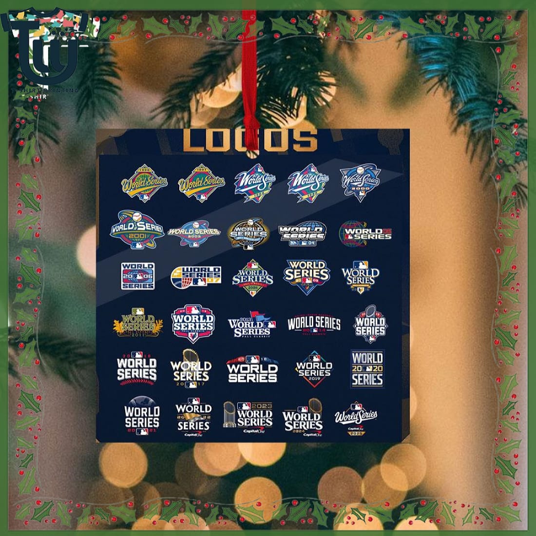 Last 30 World Series Logo Christmas Ornament Last 30 World Series Logo Christmas Ornament