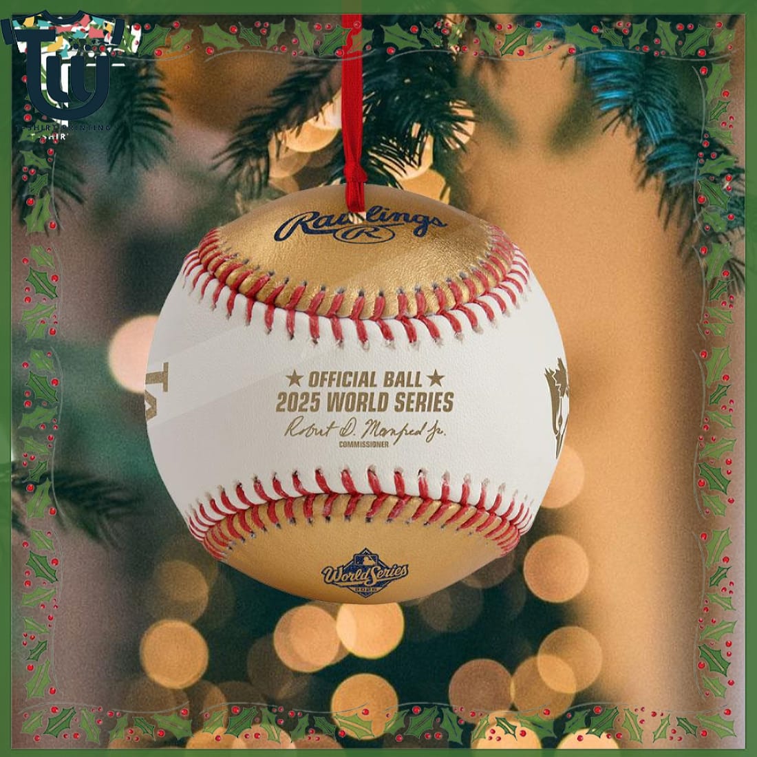 Los Angeles Dodgers Vs Toronto Blue Jays 2025 Mlb World Series Logo Baseball Christmas Ornament Los Angeles Dodgers Vs Toronto Blue Jays 2025 Mlb World Series Logo Baseball Christmas Ornament