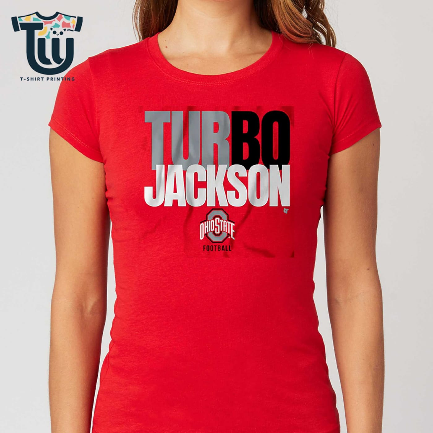 Ohio State Football Bo Jackson Turbo Shirt Long Sleeve Ladies Tee Ohio State Football Bo Jackson Turbo Shirt Long Sleeve Ladies Tee