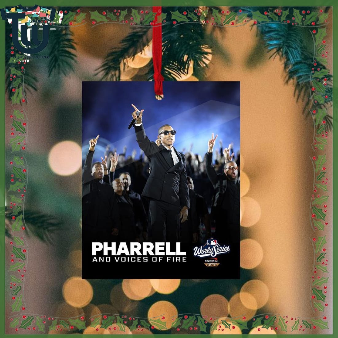 Pharrell Williams And Voices Of Fire World Series 2025 Christmas Ornament Pharrell Williams And Voices Of Fire World Series 2025 Christmas Ornament