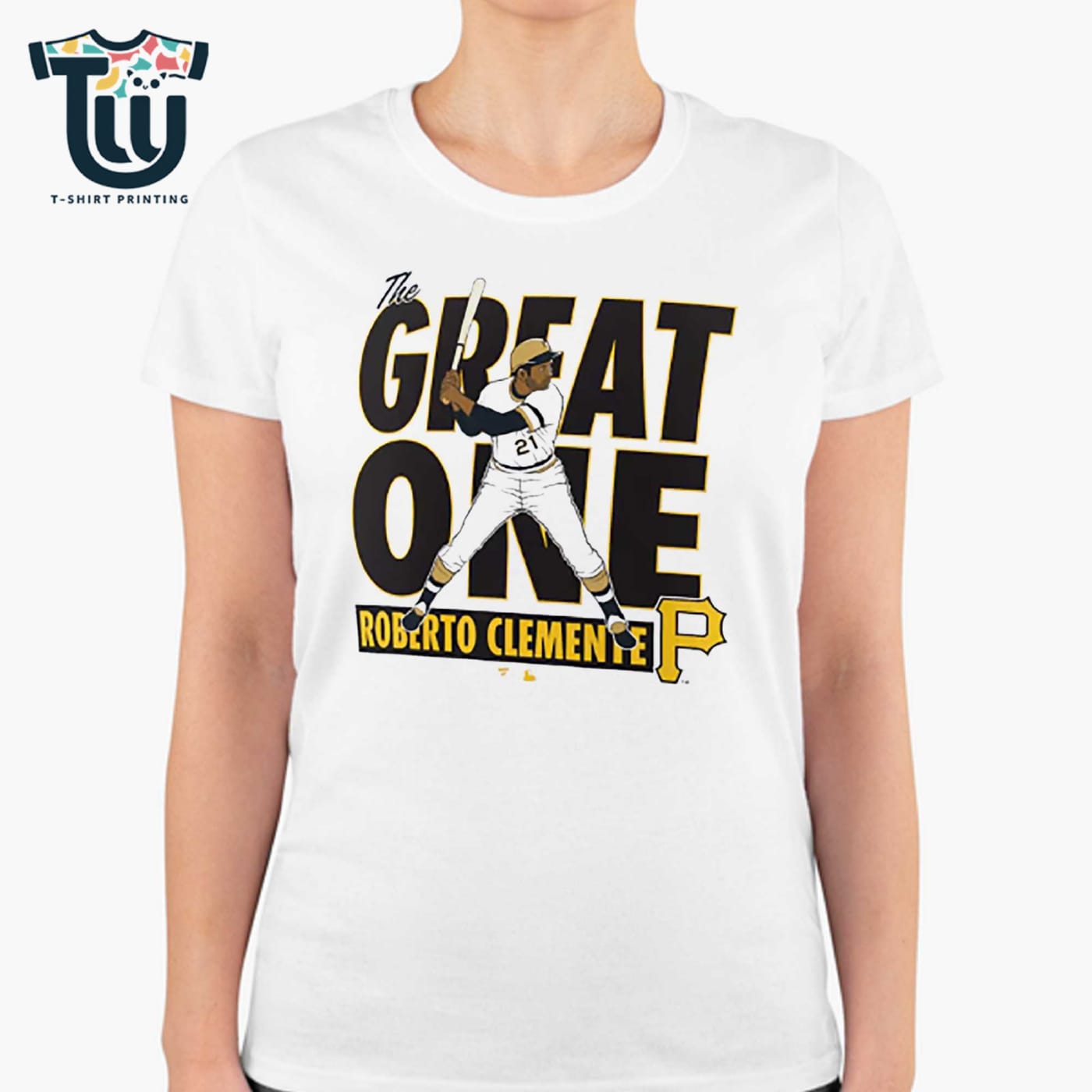 Roberto Clemente Pittsburgh Pirates Cooperstown Player T-shirt Roberto Clemente Pittsburgh Pirates Cooperstown Player T-shirt