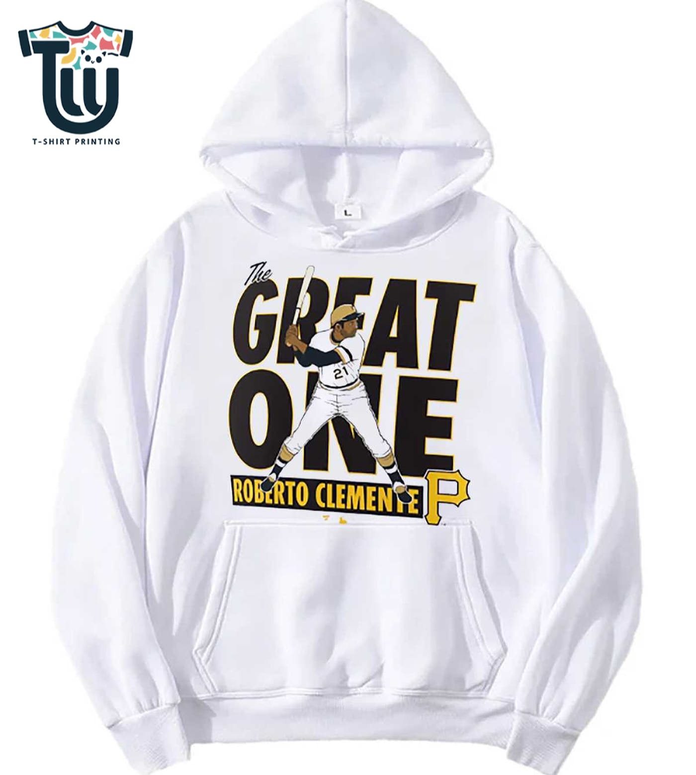 Roberto Clemente Pittsburgh Pirates Cooperstown Player T-shirt Roberto Clemente Pittsburgh Pirates Cooperstown Player T-shirt