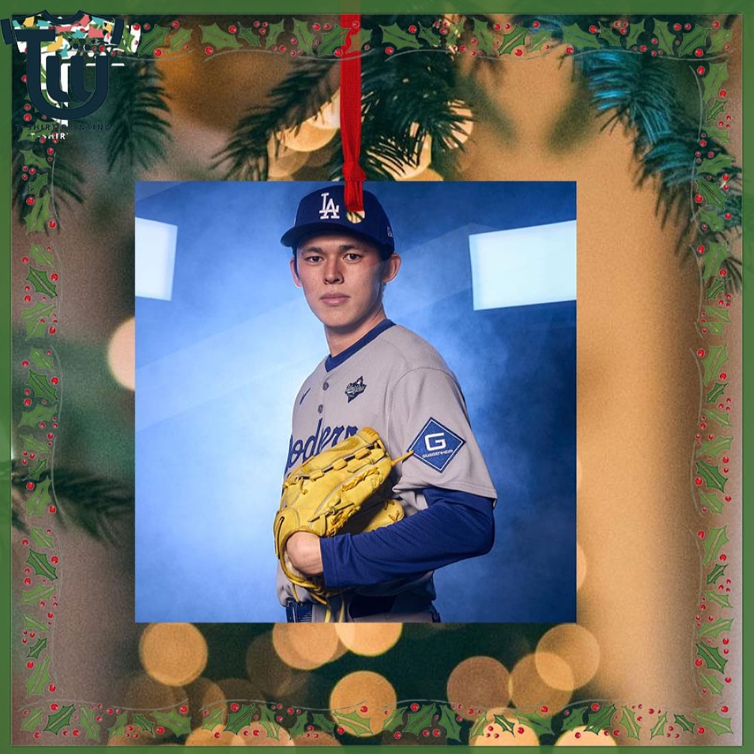 Roki Sasaki Los Angeles Dodgers 2025 World Series Christmas Ornament Roki Sasaki Los Angeles Dodgers 2025 World Series Christmas Ornament