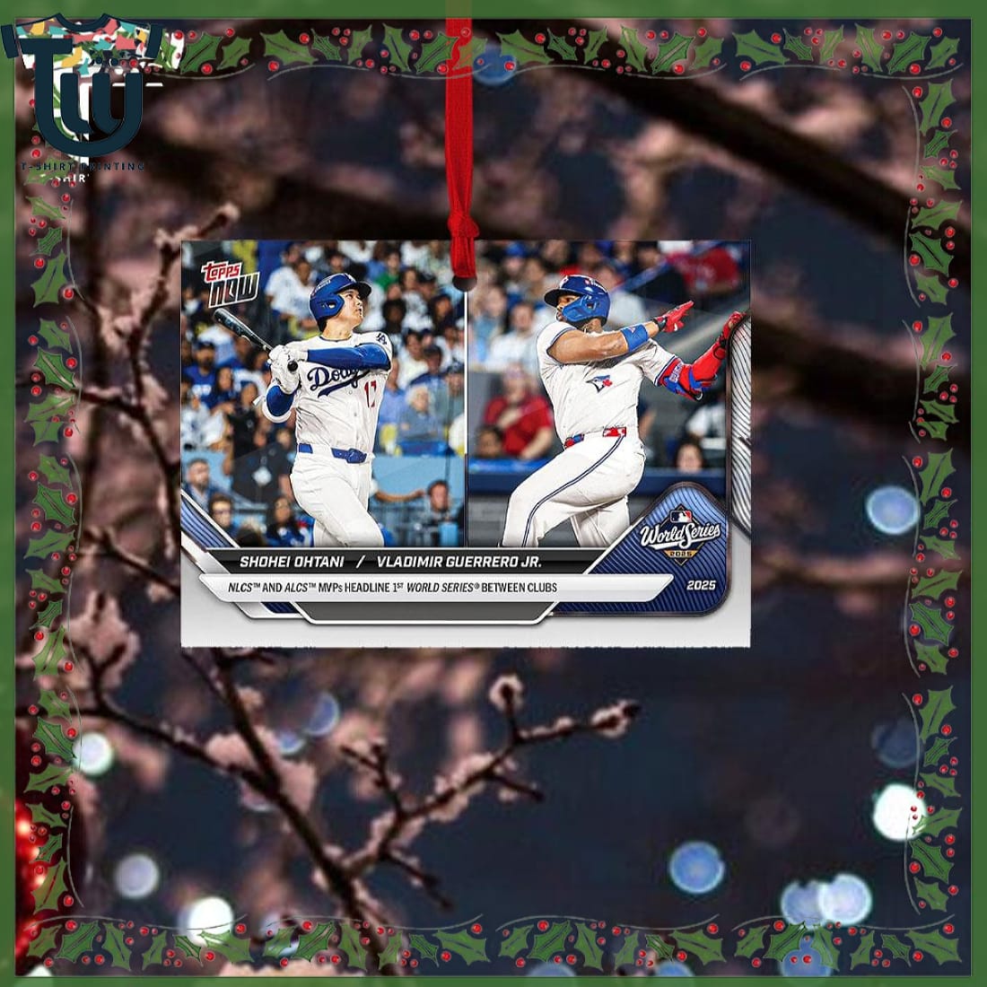 Shohei Ohtani Vs Vladimir Guerrero Jr 2025 Mlb Christmas Ornament