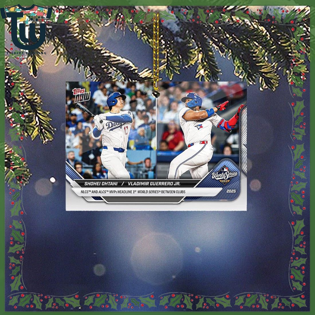 Shohei Ohtani Vs Vladimir Guerrero Jr 2025 Mlb Christmas Ornament Shohei Ohtani Vs Vladimir Guerrero Jr 2025 Mlb Christmas Ornament
