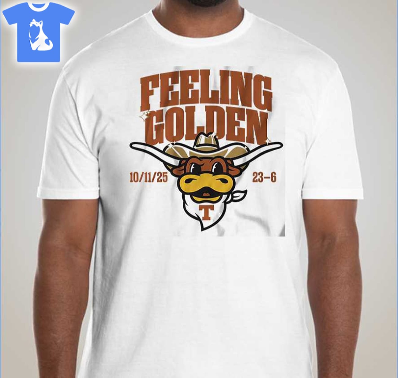 Texas Football Feeling Golden Shirt Hoodie Ladies Tee