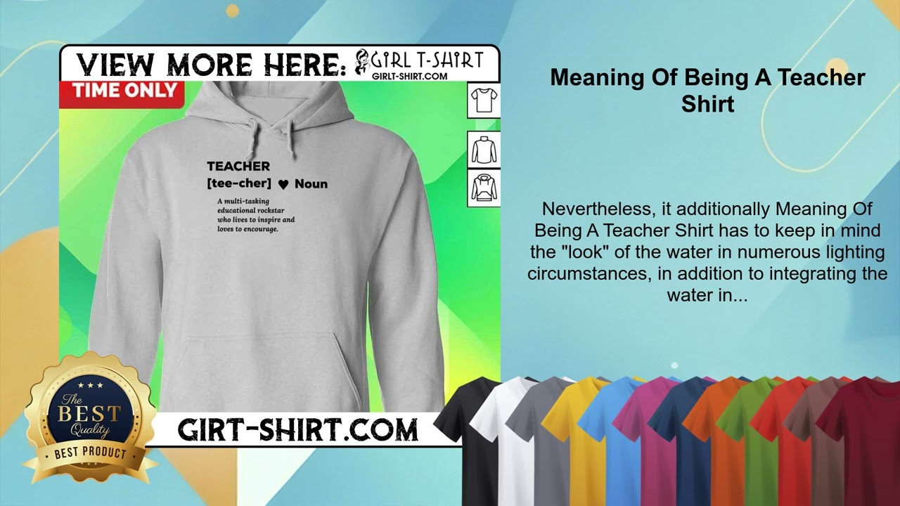 the life of a teacher shirt meaning