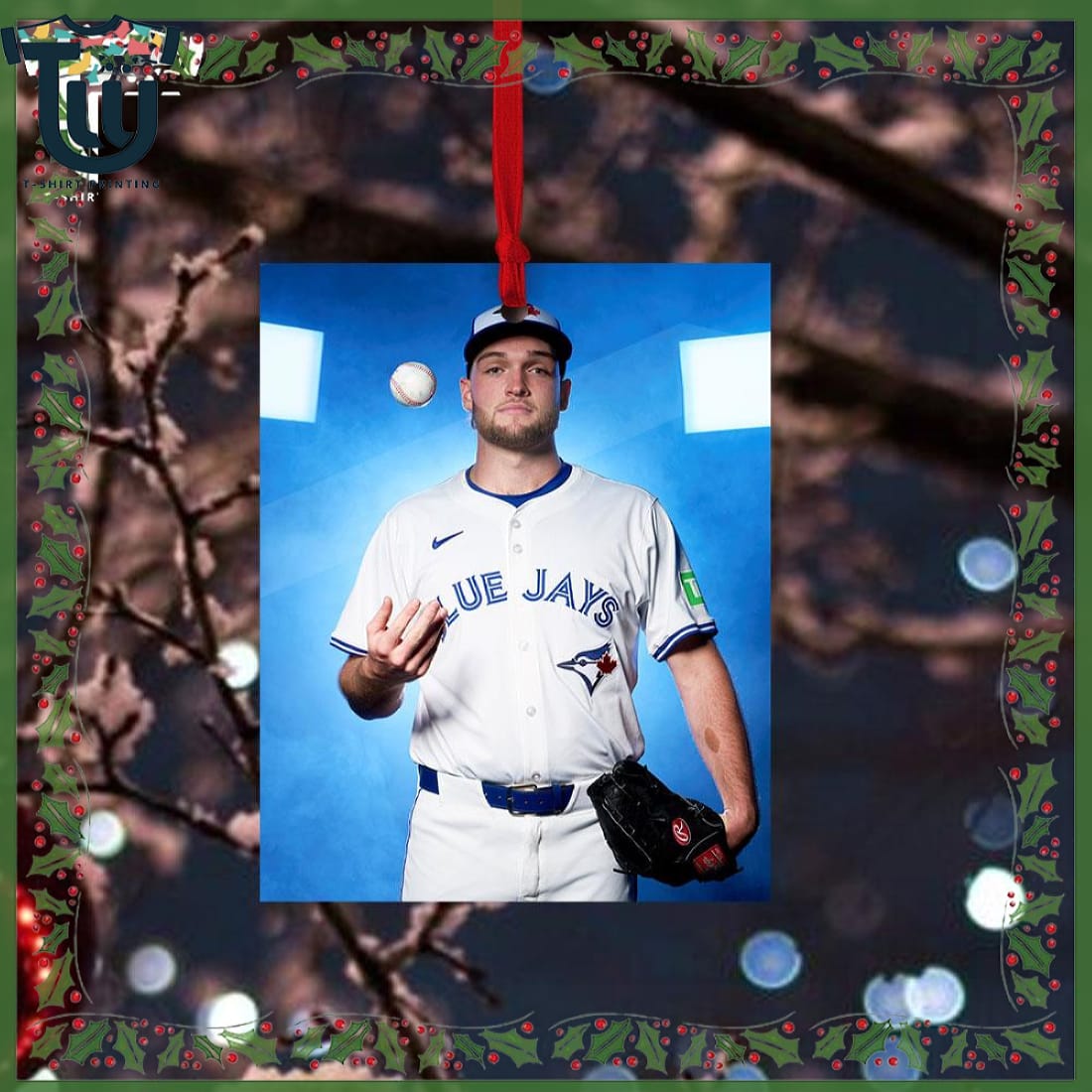 Trey Yesavage Toronto Blue Jays 2025 World Series Christmas Ornament