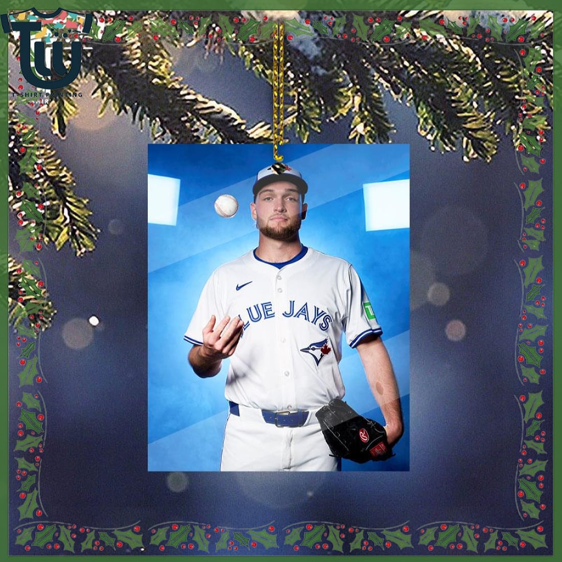 Trey Yesavage Toronto Blue Jays 2025 World Series Christmas Ornament Trey Yesavage Toronto Blue Jays 2025 World Series Christmas Ornament