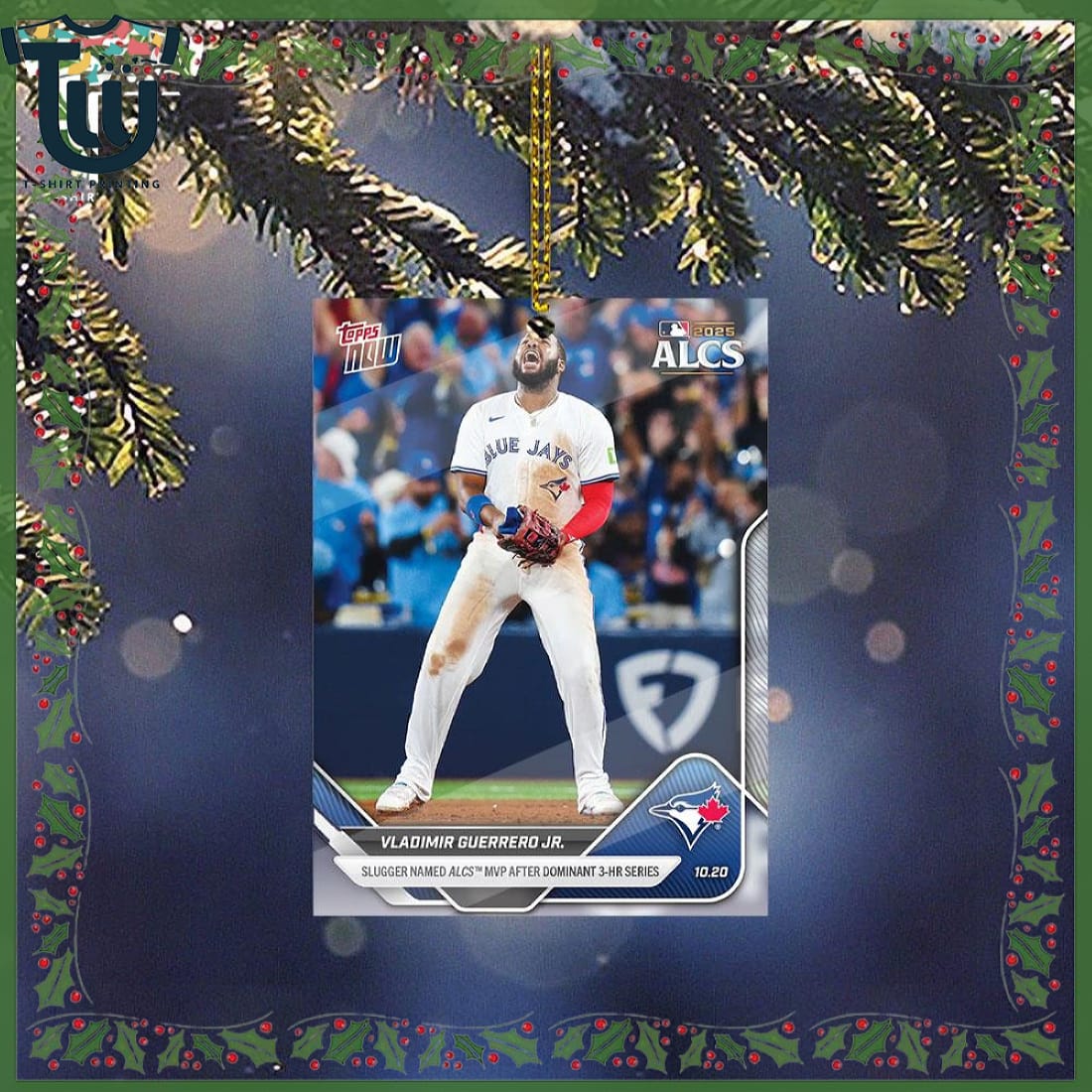 Vladimir Guerrero Jr 2025 Mlb Card Christmas Ornament Vladimir Guerrero Jr 2025 Mlb Card Christmas Ornament