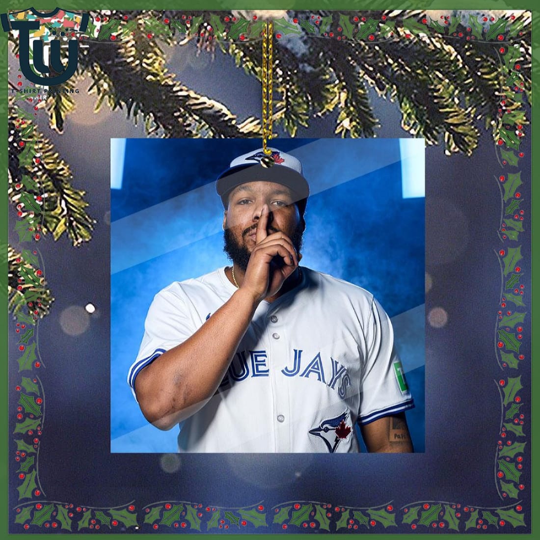 Vladimir Guerrero Jr Toronto Blue Jays 2025 World Series Christmas Ornament Vladimir Guerrero Jr Toronto Blue Jays 2025 World Series Christmas Ornament