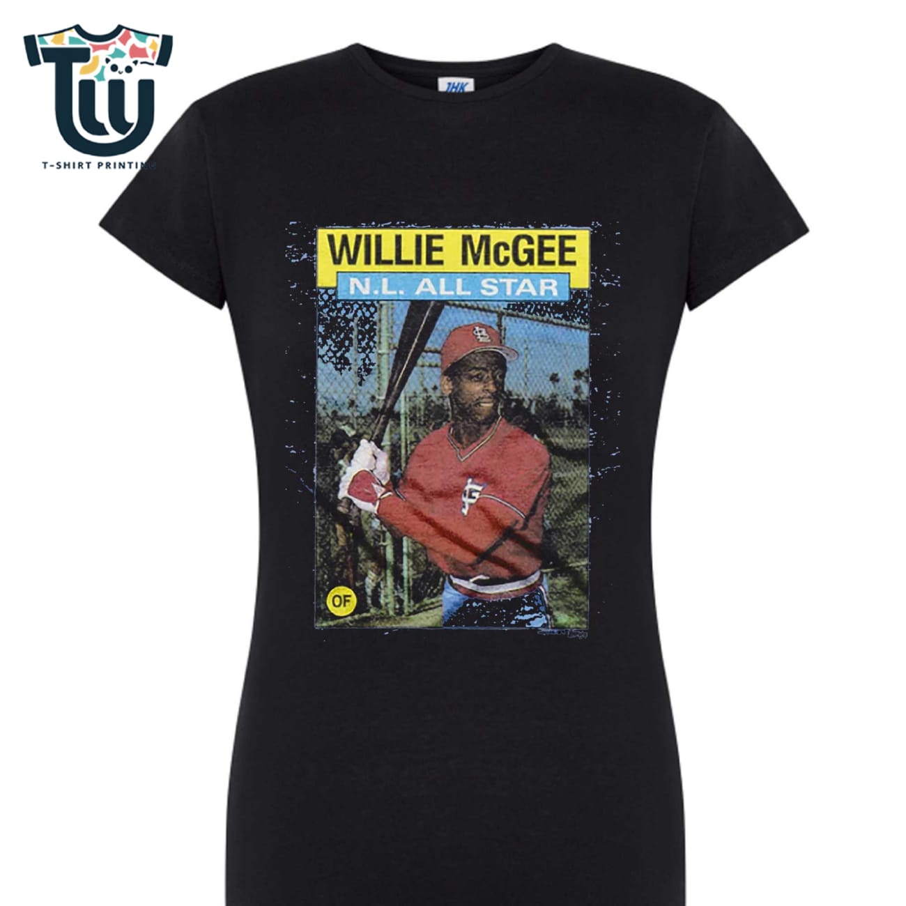 1986 Topps Baseball Willie Mcgee Cardinals Shirt 1986 Topps Baseball Willie Mcgee Cardinals Shirt