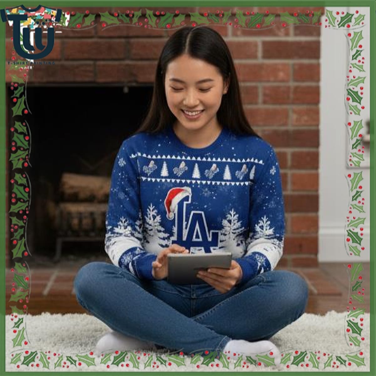 2025 Dodgers Special Christmas Ugly Christmas Sweater