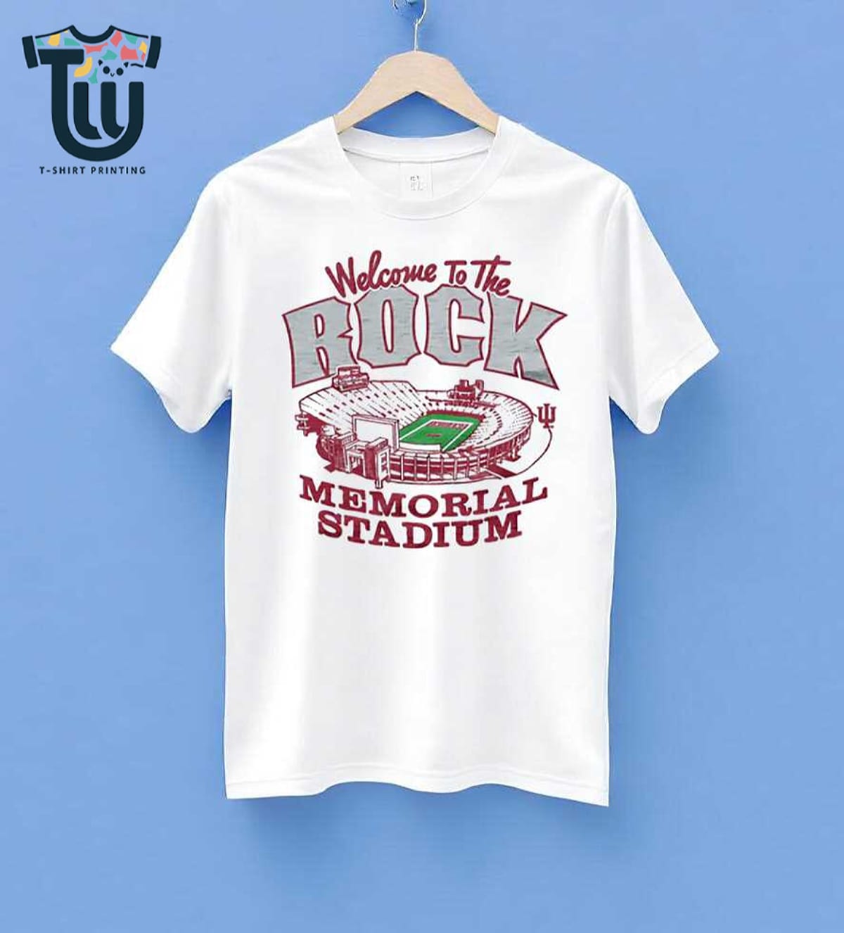 Indiana University Memorial Stadium Welcome To The Rock T-shirt