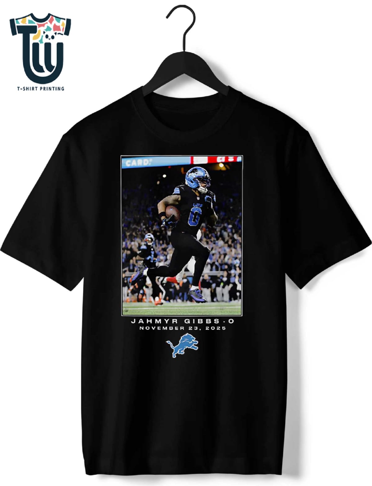 Jahmyr Gibbs Detroit Lions Nfl Flash Features Week 12 T-shirt