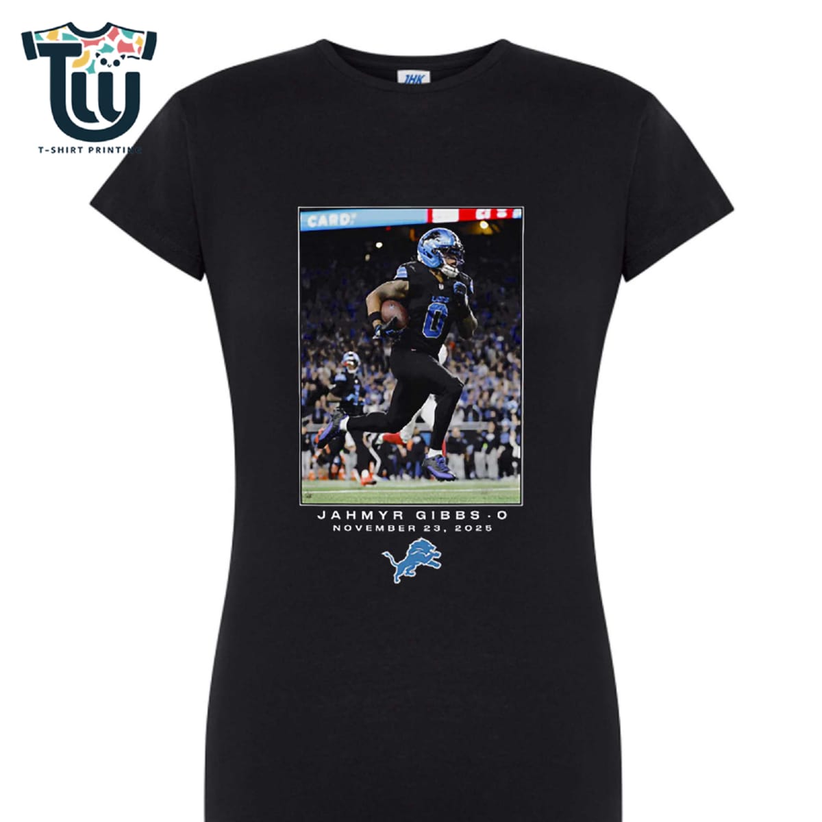 Jahmyr Gibbs Detroit Lions Nfl Flash Features Week 12 T-shirt Jahmyr Gibbs Detroit Lions Nfl Flash Features Week 12 T-shirt
