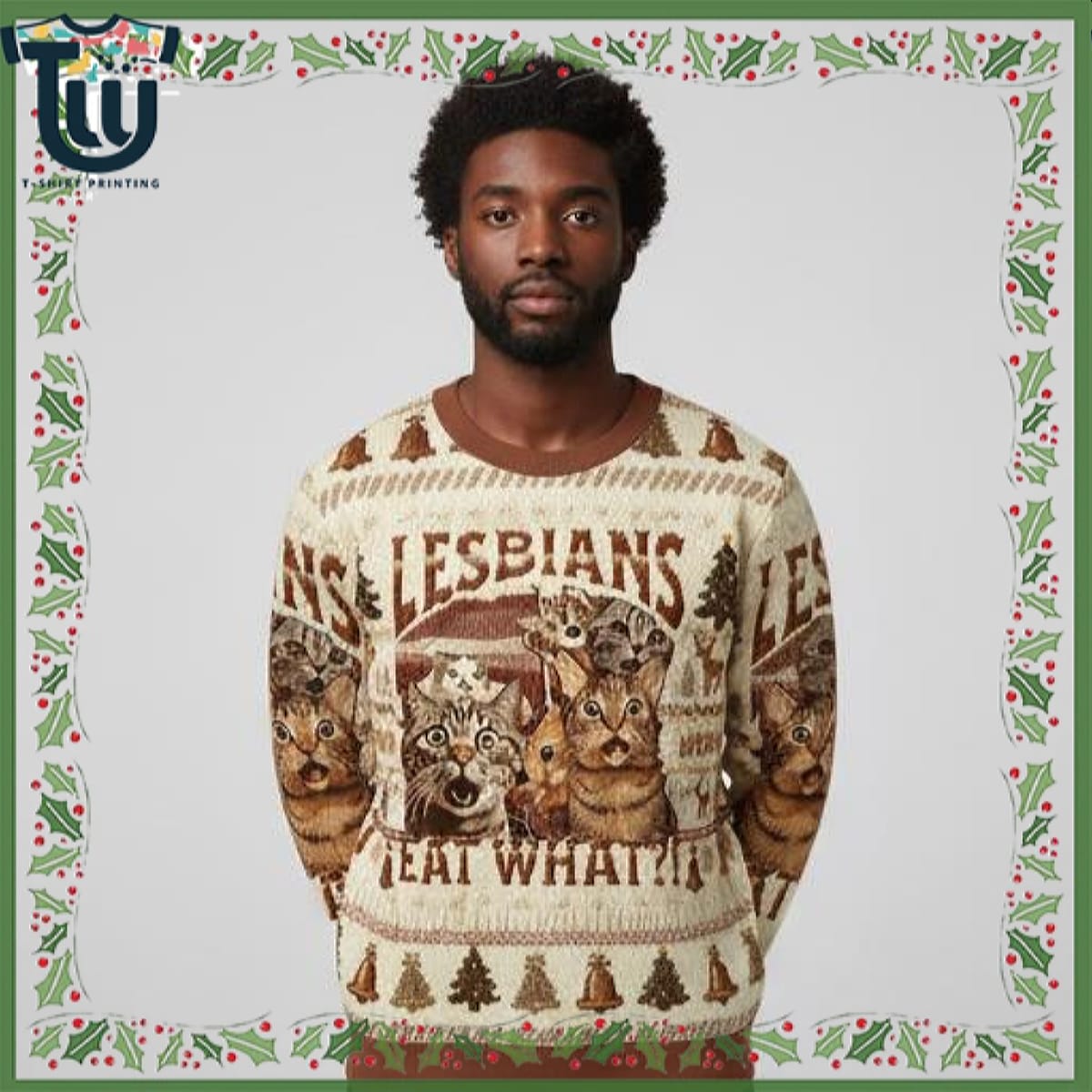 Lesbians Eat What Funny Christmas Ugly Sweater Lesbians Eat What Funny Christmas Ugly Sweater