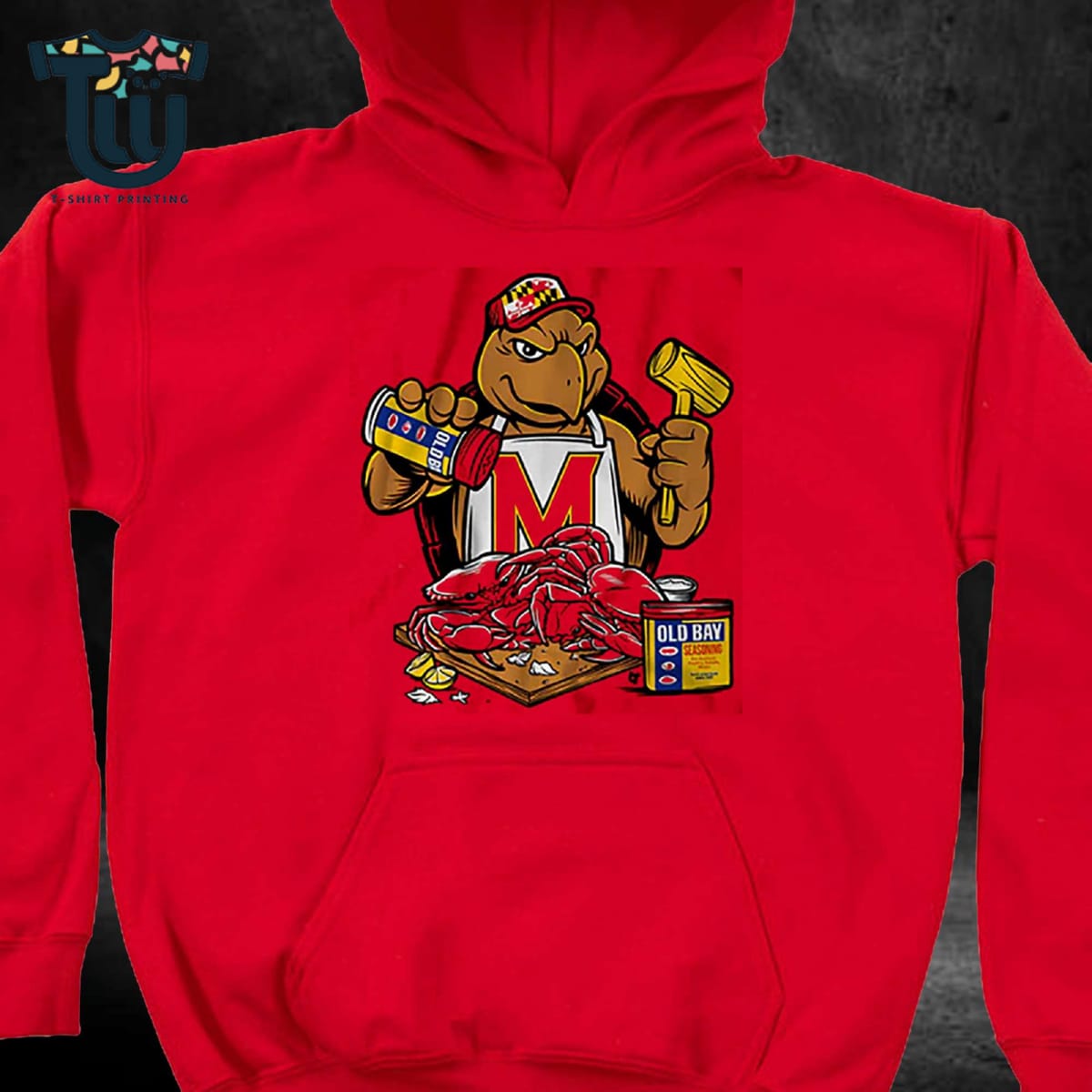 Maryland Terrapins Old Bay Crab Picking Testudo Shirt Sweatshirt Hoodie Maryland Terrapins Old Bay Crab Picking Testudo Shirt Sweatshirt Hoodie