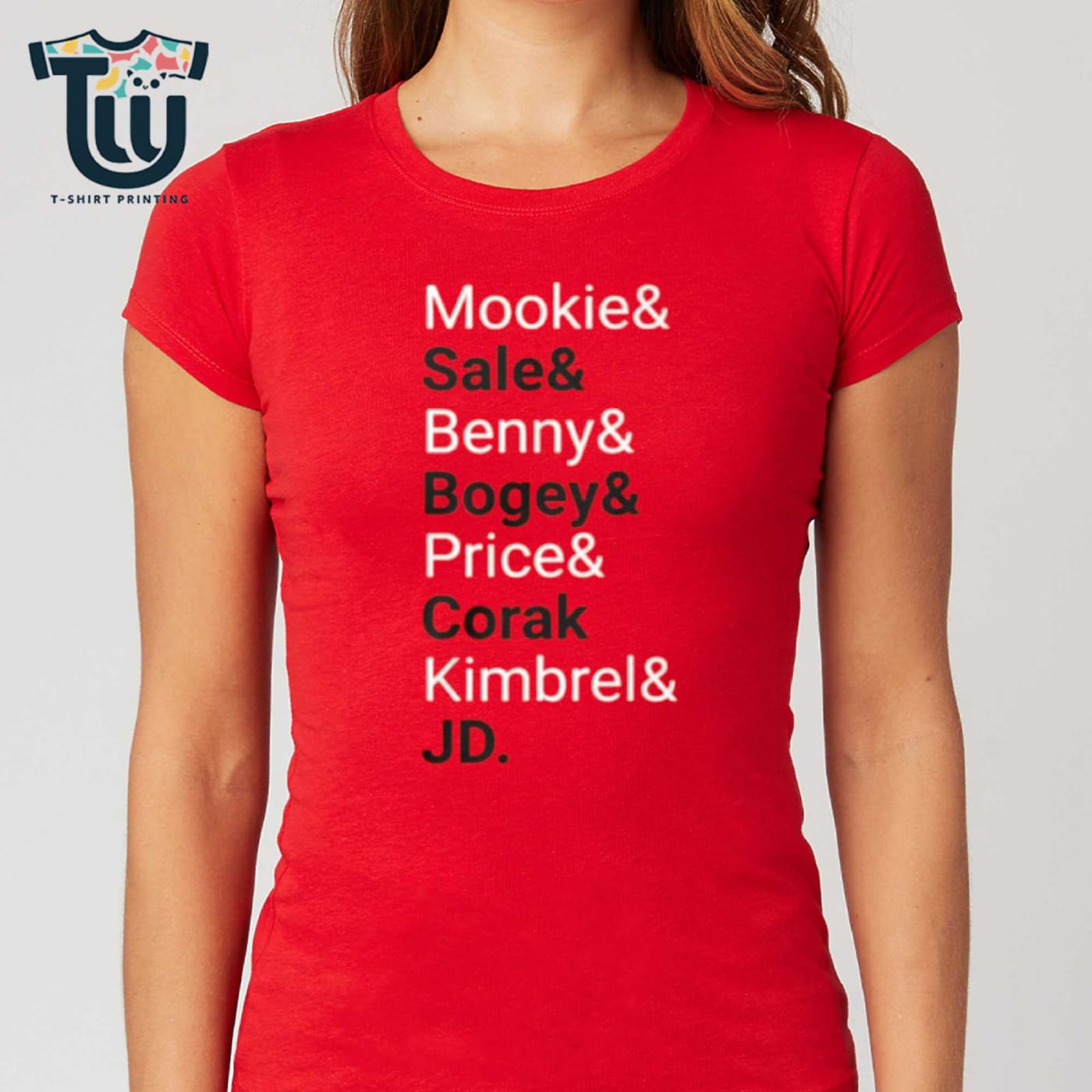 Mookie & Sale & Benny & Bogey & Price & Corak Kimbrel & Jd T-shirt Mookie & Sale & Benny & Bogey & Price & Corak Kimbrel & Jd T-shirt
