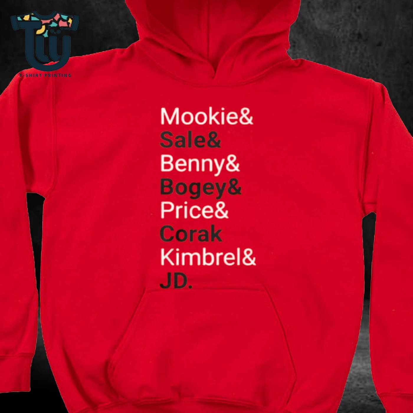Mookie & Sale & Benny & Bogey & Price & Corak Kimbrel & Jd T-shirt Mookie & Sale & Benny & Bogey & Price & Corak Kimbrel & Jd T-shirt