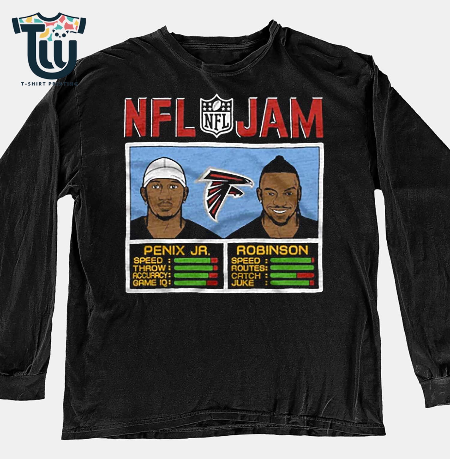 Nfl Jam Falcons Penix Jr And Robinson Shirt Sweatshirt Hoodie Nfl Jam Falcons Penix Jr And Robinson Shirt Sweatshirt Hoodie