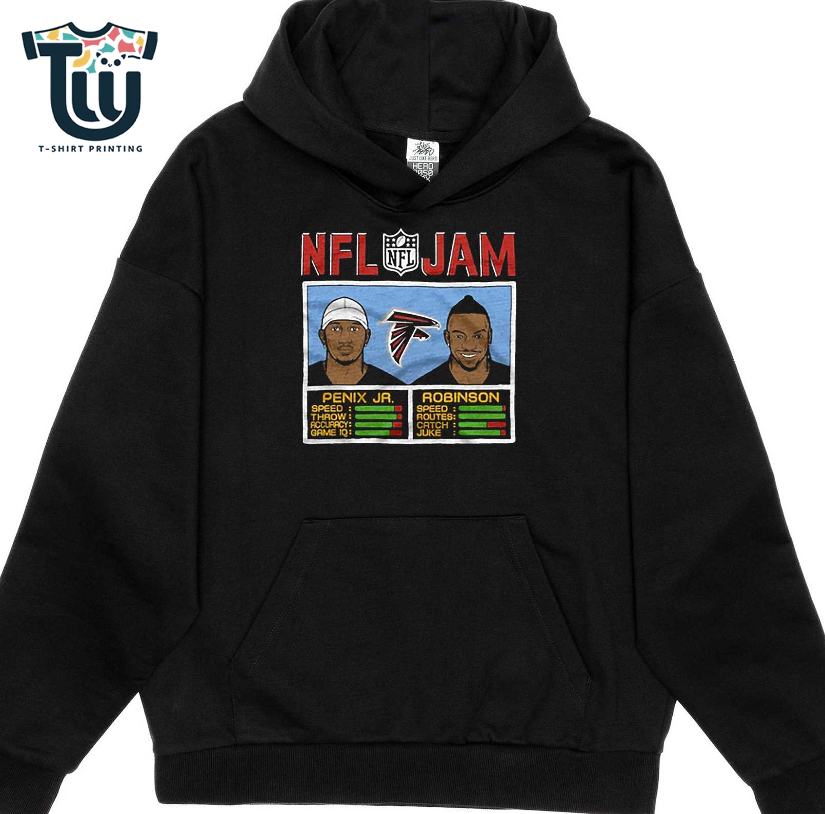 Nfl Jam Falcons Penix Jr And Robinson Shirt Sweatshirt Hoodie Nfl Jam Falcons Penix Jr And Robinson Shirt Sweatshirt Hoodie