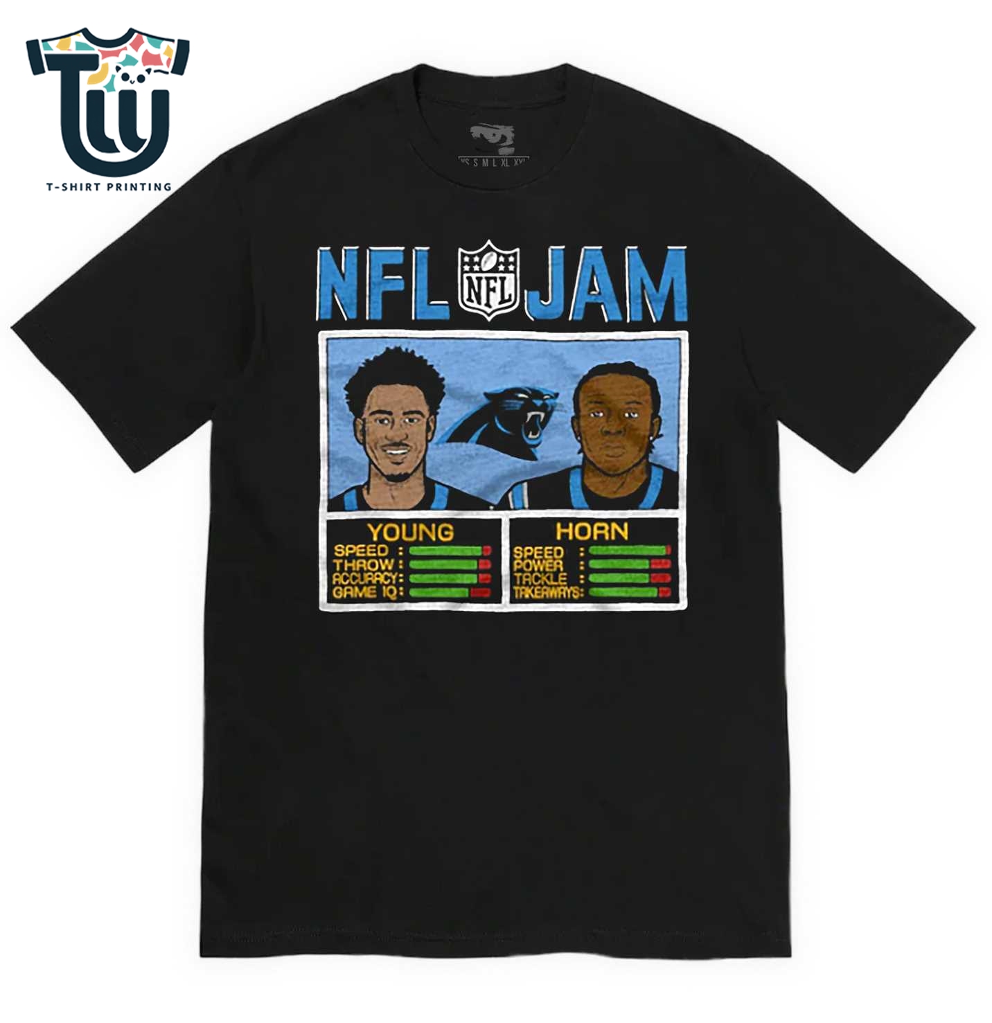 Nfl Jam Panthers Young And Horn T-shirt