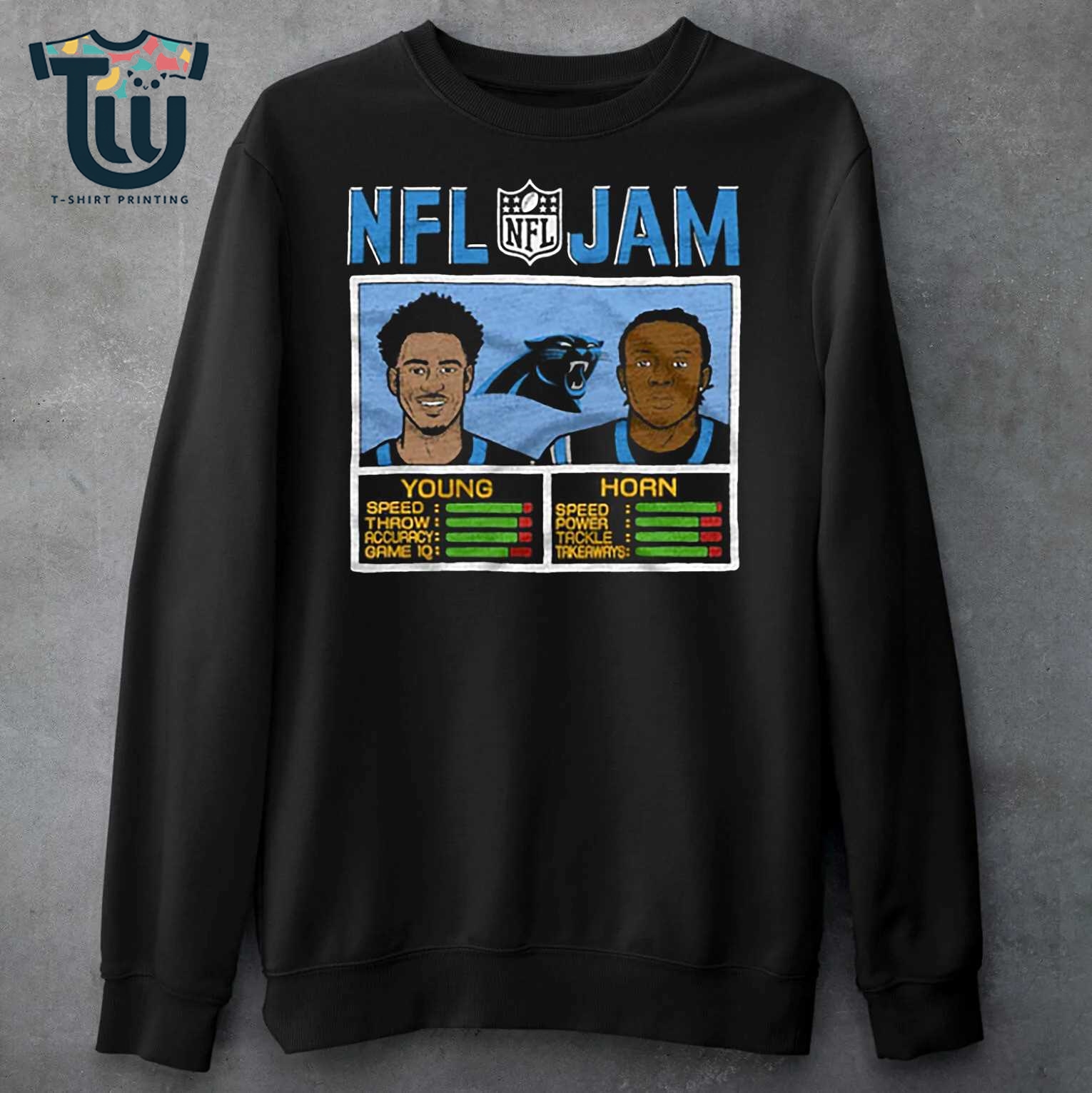 Nfl Jam Panthers Young And Horn T-shirt Nfl Jam Panthers Young And Horn T-shirt