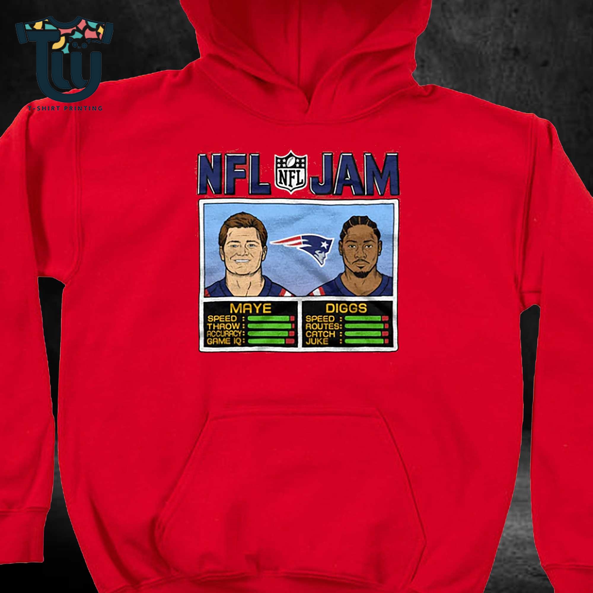 Nfl Jam Patriots Maye And Diggs Shirt Sweatshirt Hoodie Nfl Jam Patriots Maye And Diggs Shirt Sweatshirt Hoodie