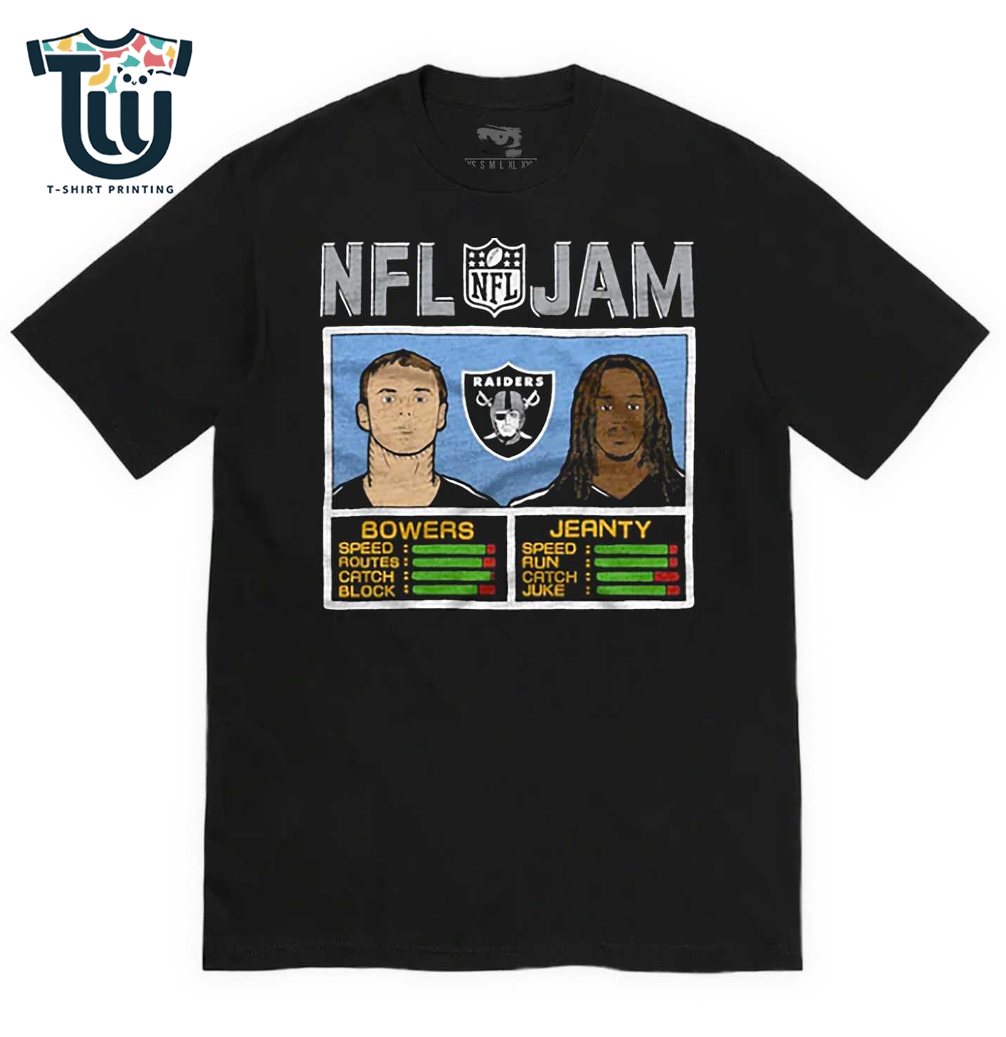 Nfl Jam Raiders Bowers And Jeanty Shirt Sweatshirt Hoodie