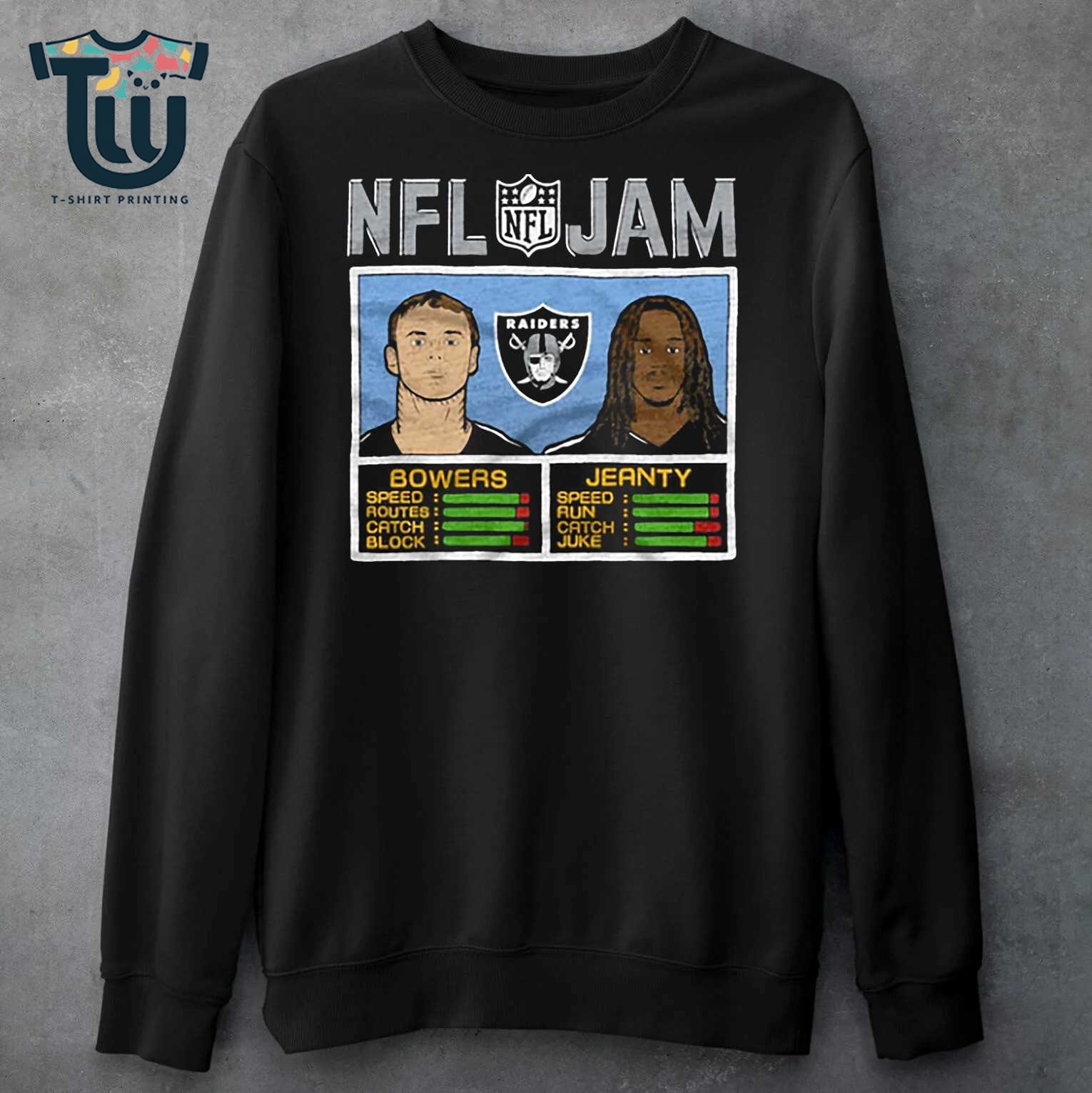 Nfl Jam Raiders Bowers And Jeanty Shirt Sweatshirt Hoodie Nfl Jam Raiders Bowers And Jeanty Shirt Sweatshirt Hoodie
