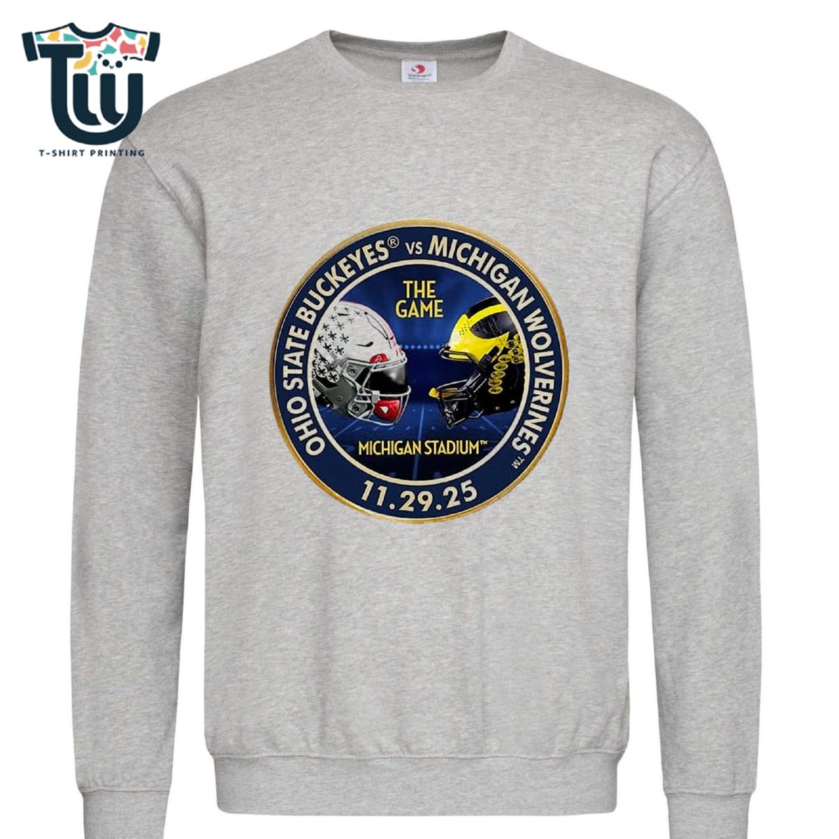 Ohio State Buckeyes Vs Michigan Wolverines 2025 The Game Michigan Stadium 29 11 -2025 T-shirt Ohio State Buckeyes Vs Michigan Wolverines 2025 The Game Michigan Stadium 29 11 -2025 T-shirt
