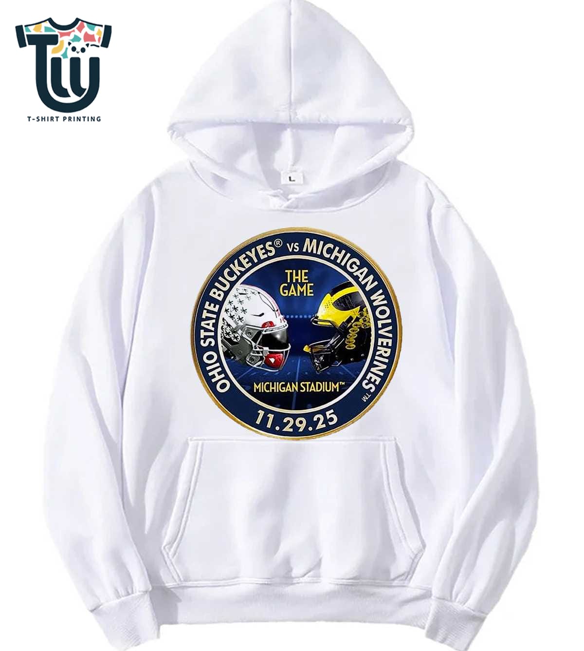 Ohio State Buckeyes Vs Michigan Wolverines 2025 The Game Michigan Stadium 29 11 -2025 T-shirt Ohio State Buckeyes Vs Michigan Wolverines 2025 The Game Michigan Stadium 29 11 -2025 T-shirt