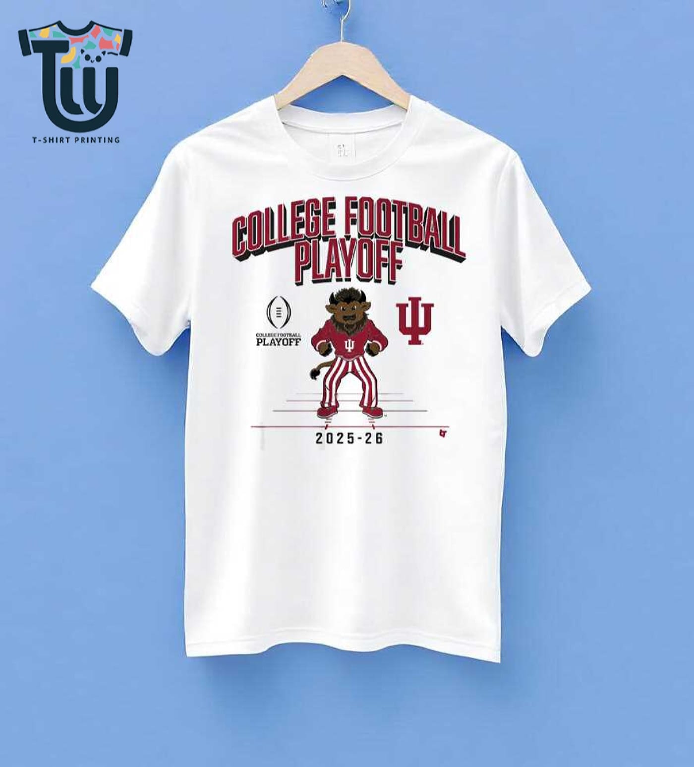 Indiana Football 2025 Cfp Mascot Shirt Sweatshirt Hoodie